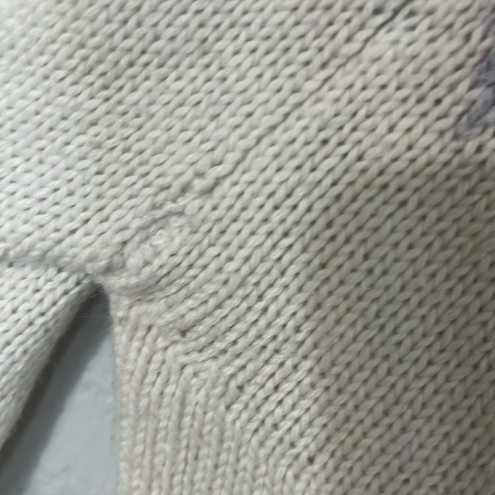 Boden Cream and Gray Patterned Crew Neck Sweater - Picture 5 of 8